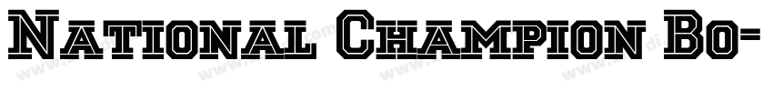 National Champion Bo字体转换
